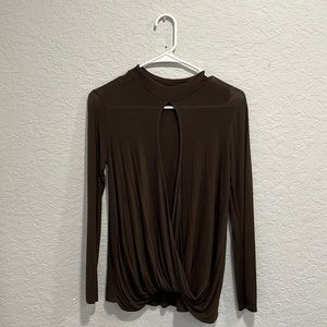 Charlotte Russe long sleeve open shirt